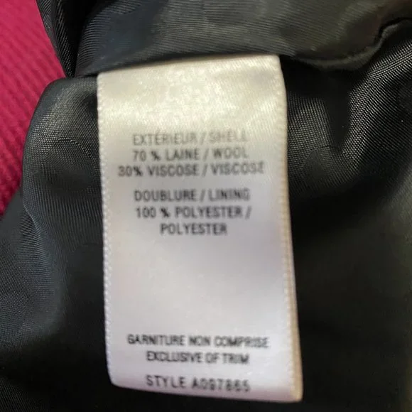 Jacob Raspberry Colour Wool Blend Coat - Picture 5 of 5